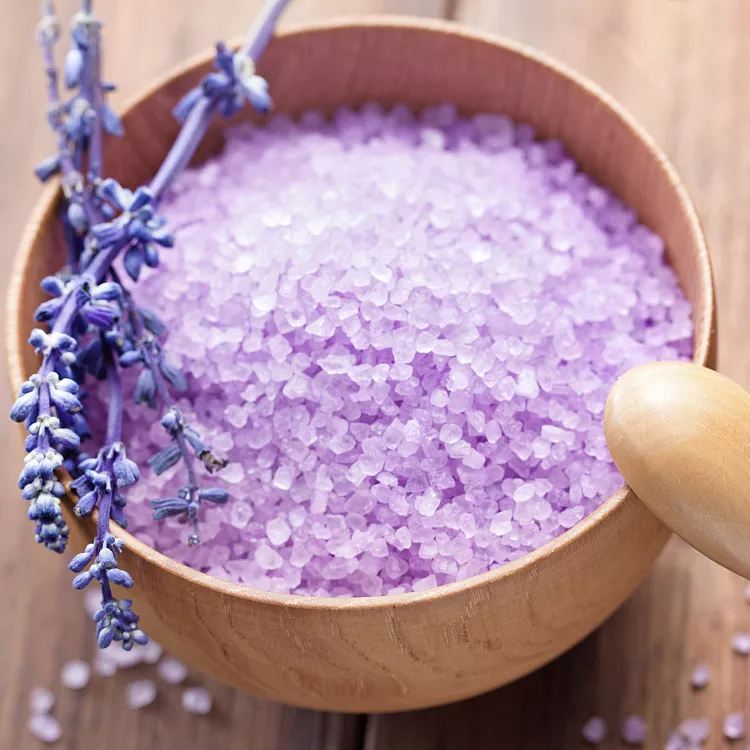 Lavendel -EPSOM -Salz -Privatetikett