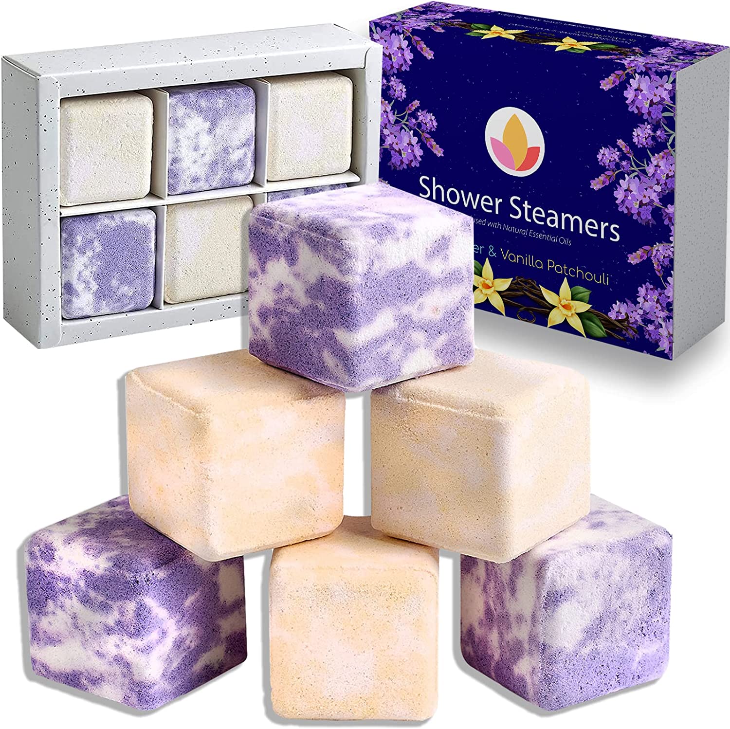 Lavendel -Duschdampfer Privatetikett