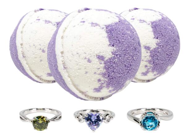 Wo kann man Badebomben mit Ringen im Inneren kaufen?