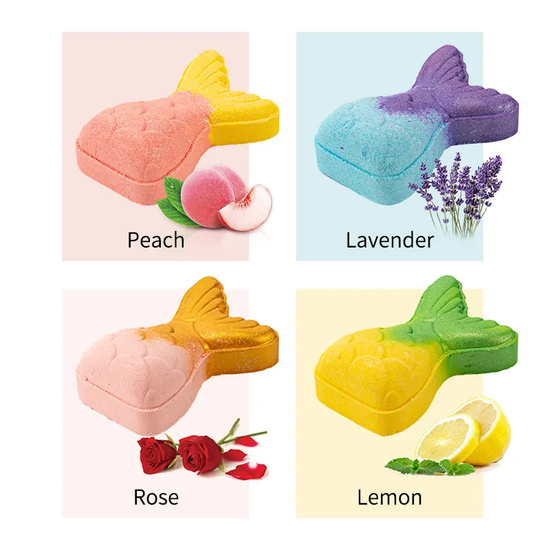Mermaid Bath Bomb -Handelsmarktlabel