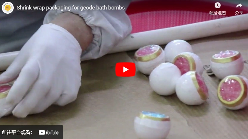 Verpackung der Schrumpfung für Geode-Badbomben