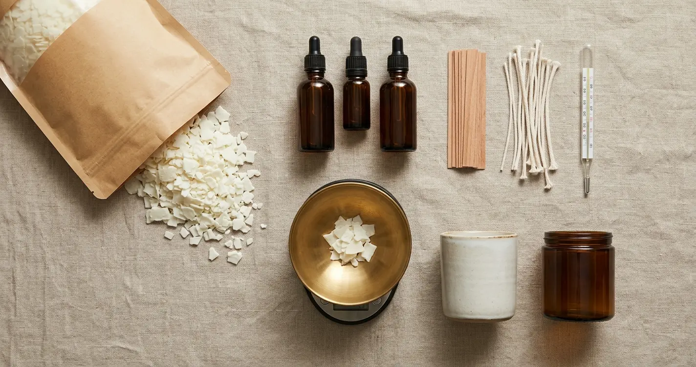 Materials for making scented candles Materials for making scented candles