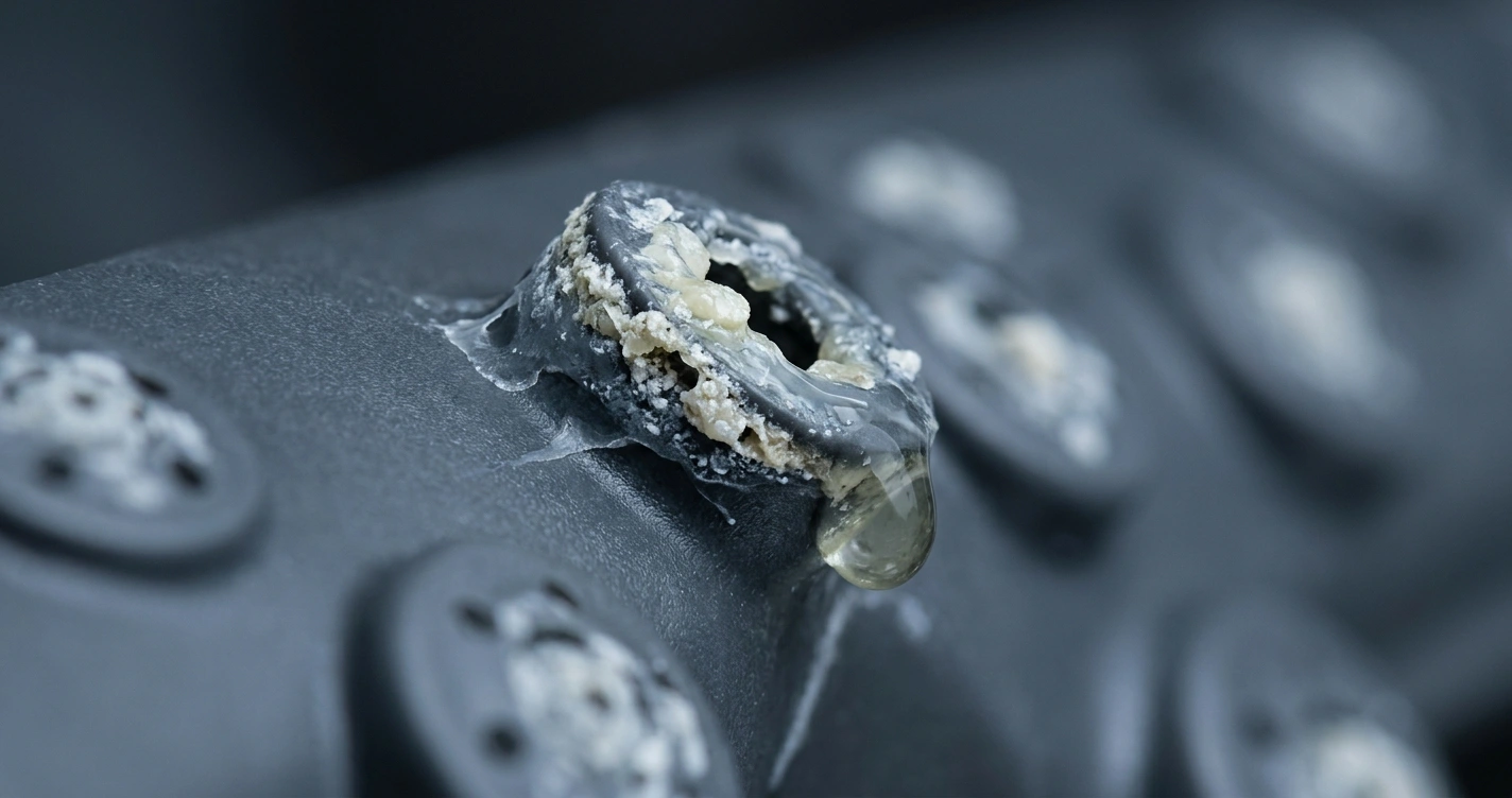 The dishwasher spray nozzle is clogged. The dishwasher spray nozzle is clogged.