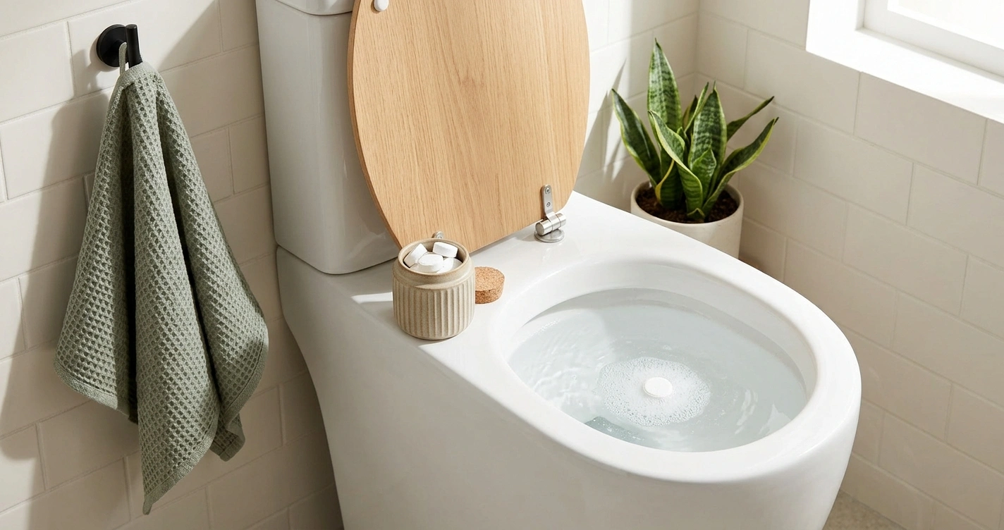Using Toilet Bowl Cleaner Tablets