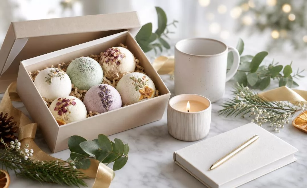 Bestellung des Holiday bath Geschenksets von einem Verkäufer auf Amazon