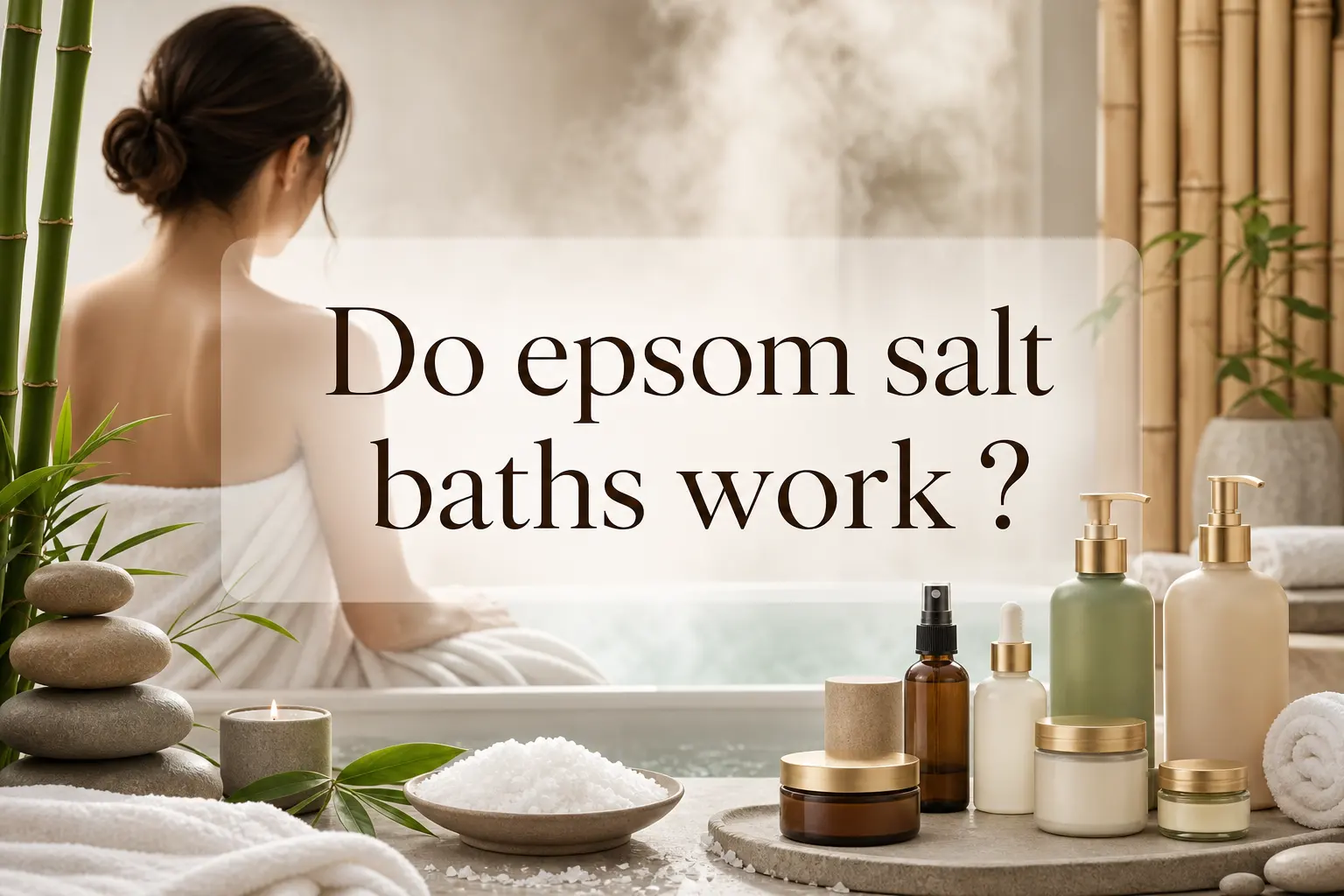 Wirken Epsom-Salz-Bäder?