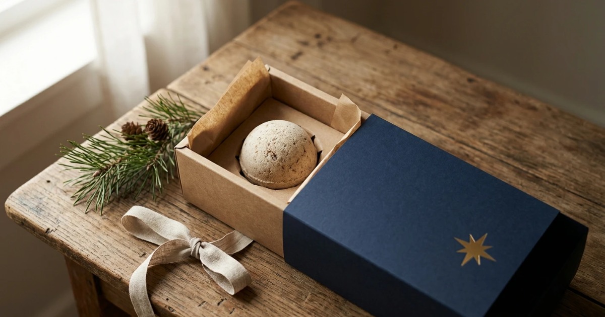 So gestalten Sie individuelle Verpackungen für Weihnachts-Badebomben: Ein vollständiger Leitfaden