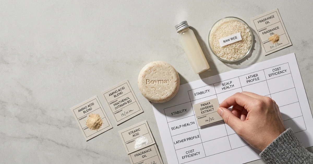 Wichtige Faktoren bei der Entwicklung einer Private-Label-Reiswasser-Shampoo-Bar