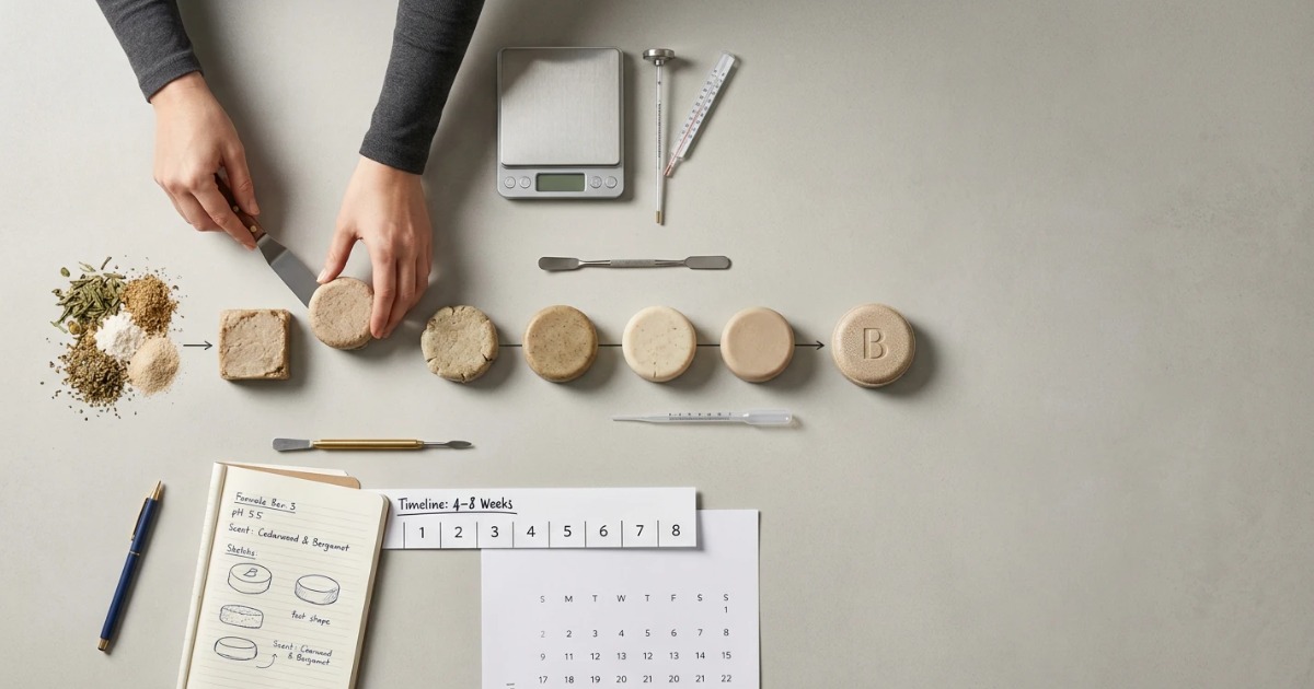 Wie lange dauert die Entwicklung eines individuellen Shampoo-Bars? Ein vollständiger Zeitplan