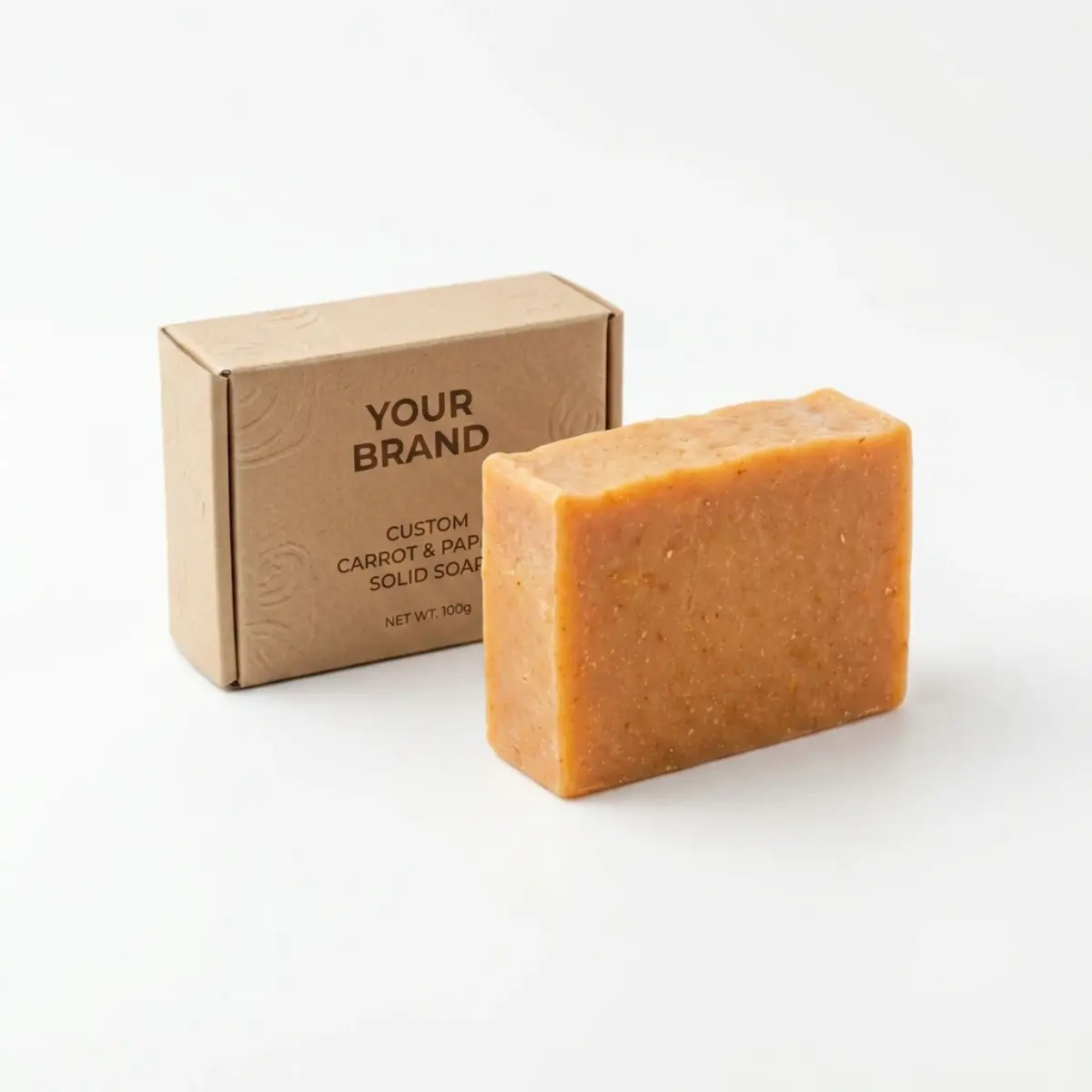 Custom Carrot And Papaya Solid Soap