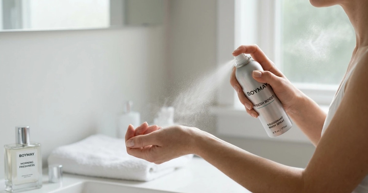 Körperspray richtig auftragen: Wo und wie viel verwenden