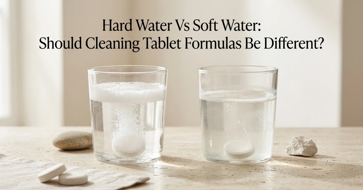 Hartes vs. weiches Wasser: Sollten sich Formulierungen für Reinigungstabletten unterscheiden?